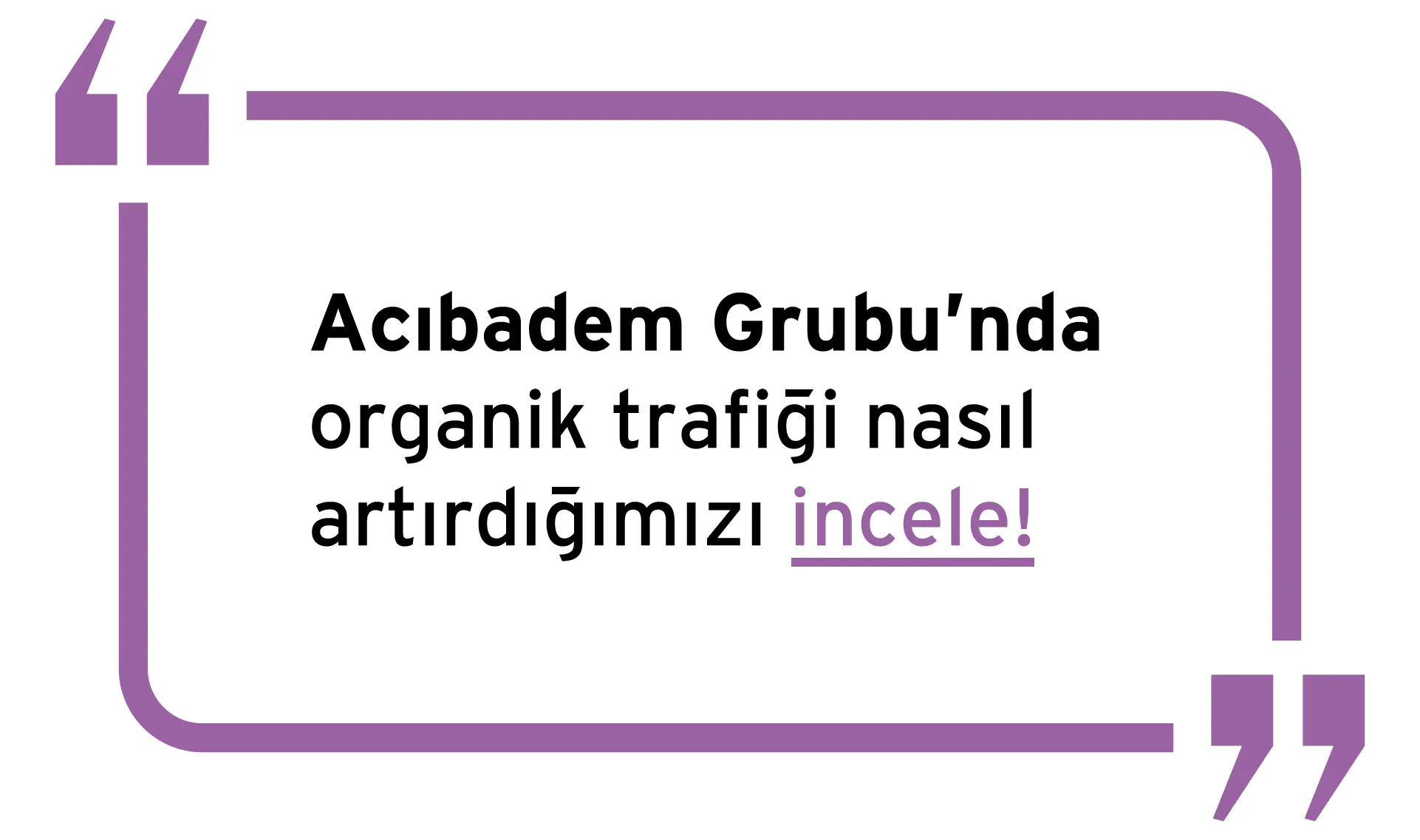 Acıbadem Group - LifeClub SEO Service