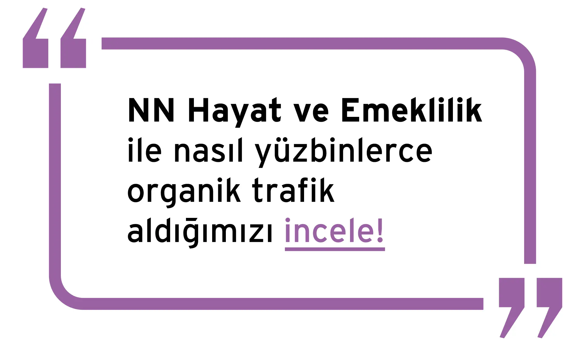 NN Hayat ve Emeklilik SEO Reference