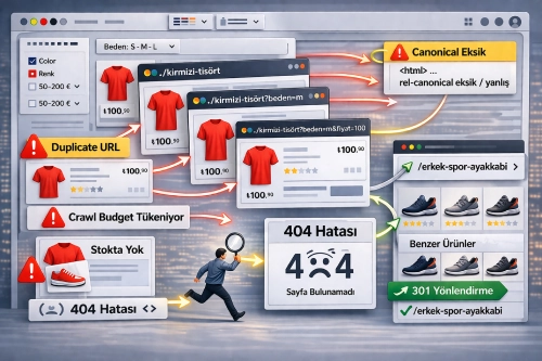 E ticarette seo hataları