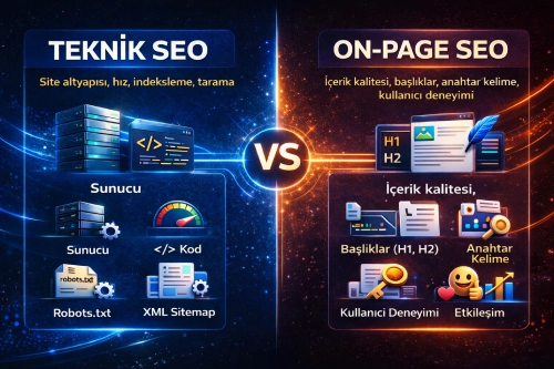 Teknik SEO ve Site İçi (On-Page) SEO Arasındaki Farklar