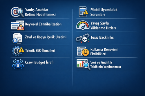 seo en yaygın hataları
