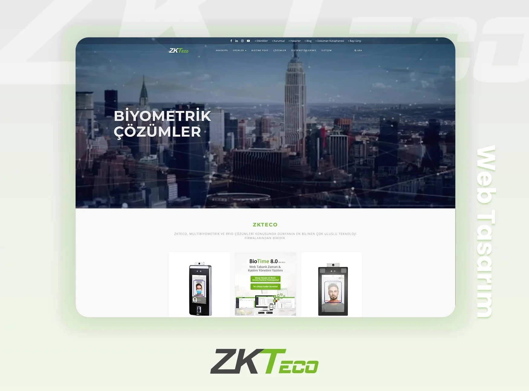 ZKTeco - Web Tasarım ve Kodlama